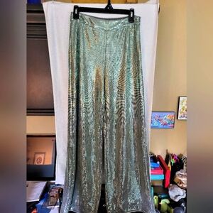 Cider Shimmering Green Sequin Pants